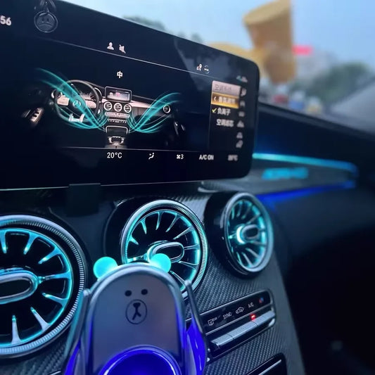 Luces Ambientales Mercedes Benz Clase C 2014-2021 y GLC 2015-2022