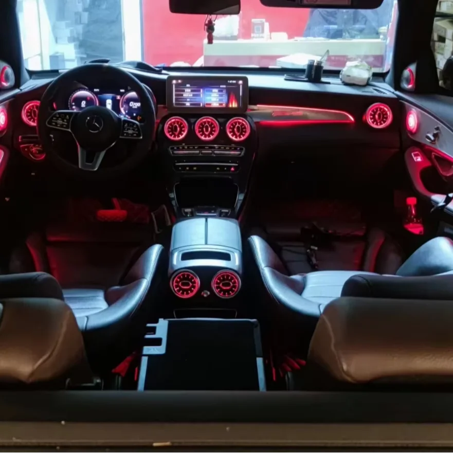 Luces Ambientales Mercedes Benz Clase C 2014-2021 y GLC 2015-2022