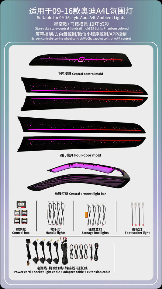 Luces Ambientales Audi A4 B8 / Q5 2010-2017