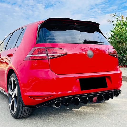 Difusor Trasero con 4 Luz de Freno GOLF 7 2014-2018 MK7