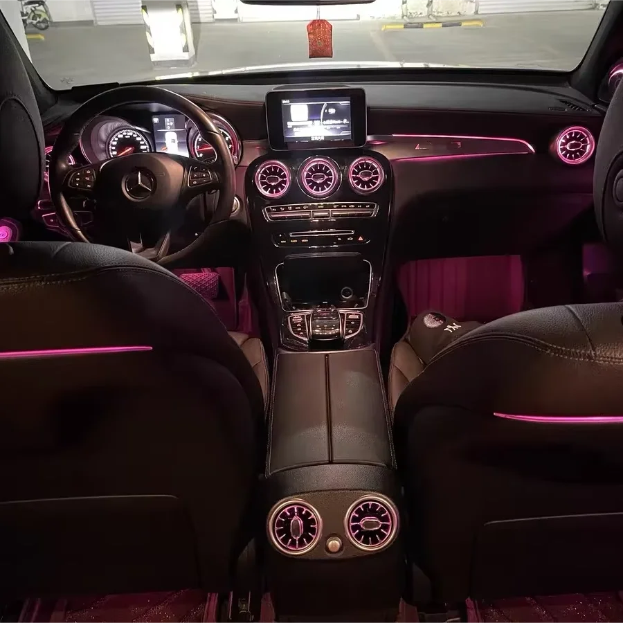 Luces Ambientales Mercedes Benz Clase C 2014-2021 y GLC 2015-2022
