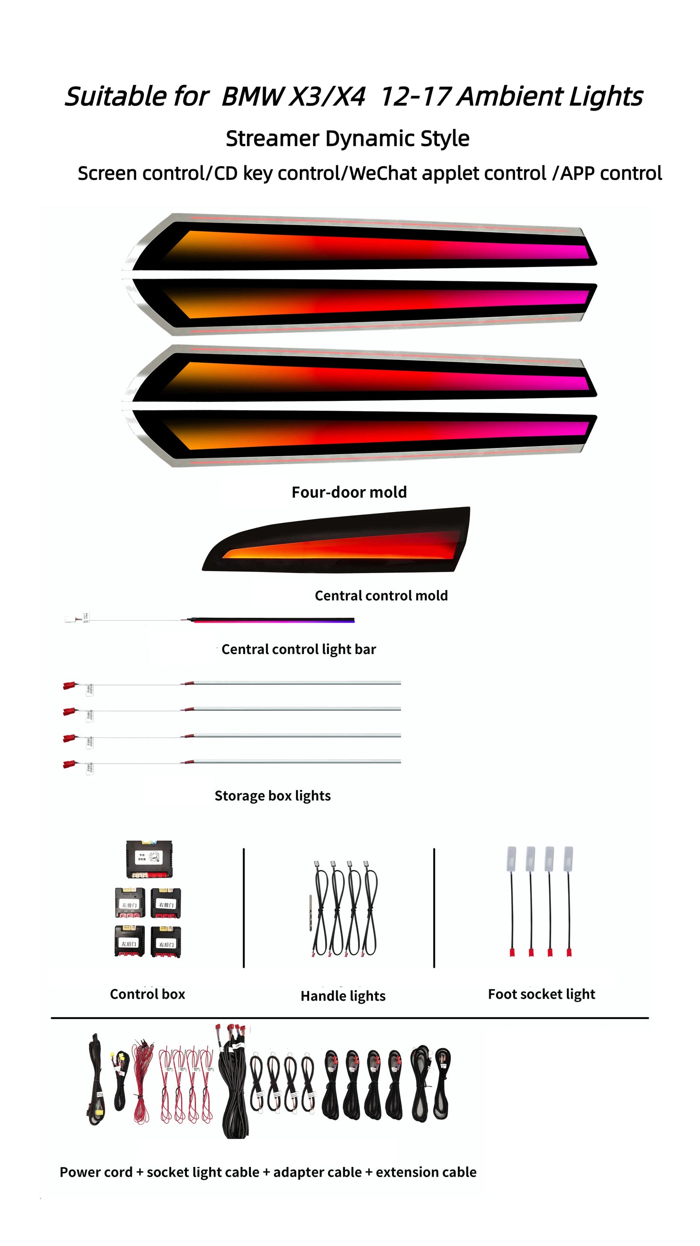 Luces Ambientales BMW X3 / X4 F25 F26 2012-2017